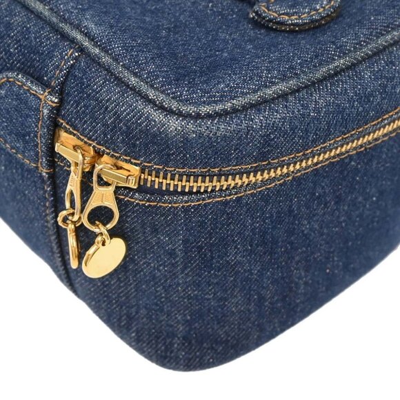 Chanel Blue Denim Vanity Handbag - Picture 4 of 10